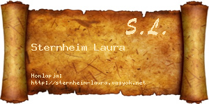 Sternheim Laura névjegykártya