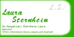 laura sternheim business card